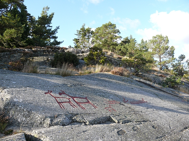 Der große Elchfelsen von Dalbergsån