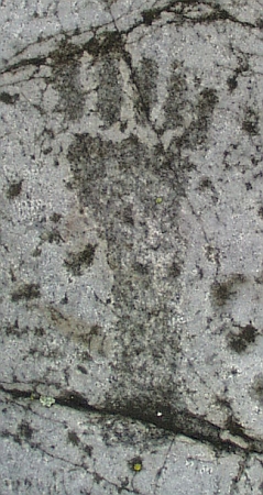 Fußsohle mit Zehen, Järrestad, Skne