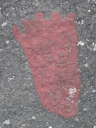 Fußsohle mit Zehen, Rickeby 138, Uppland