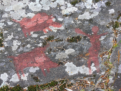 Hemsta Hagar, Adorant mit Schweinen